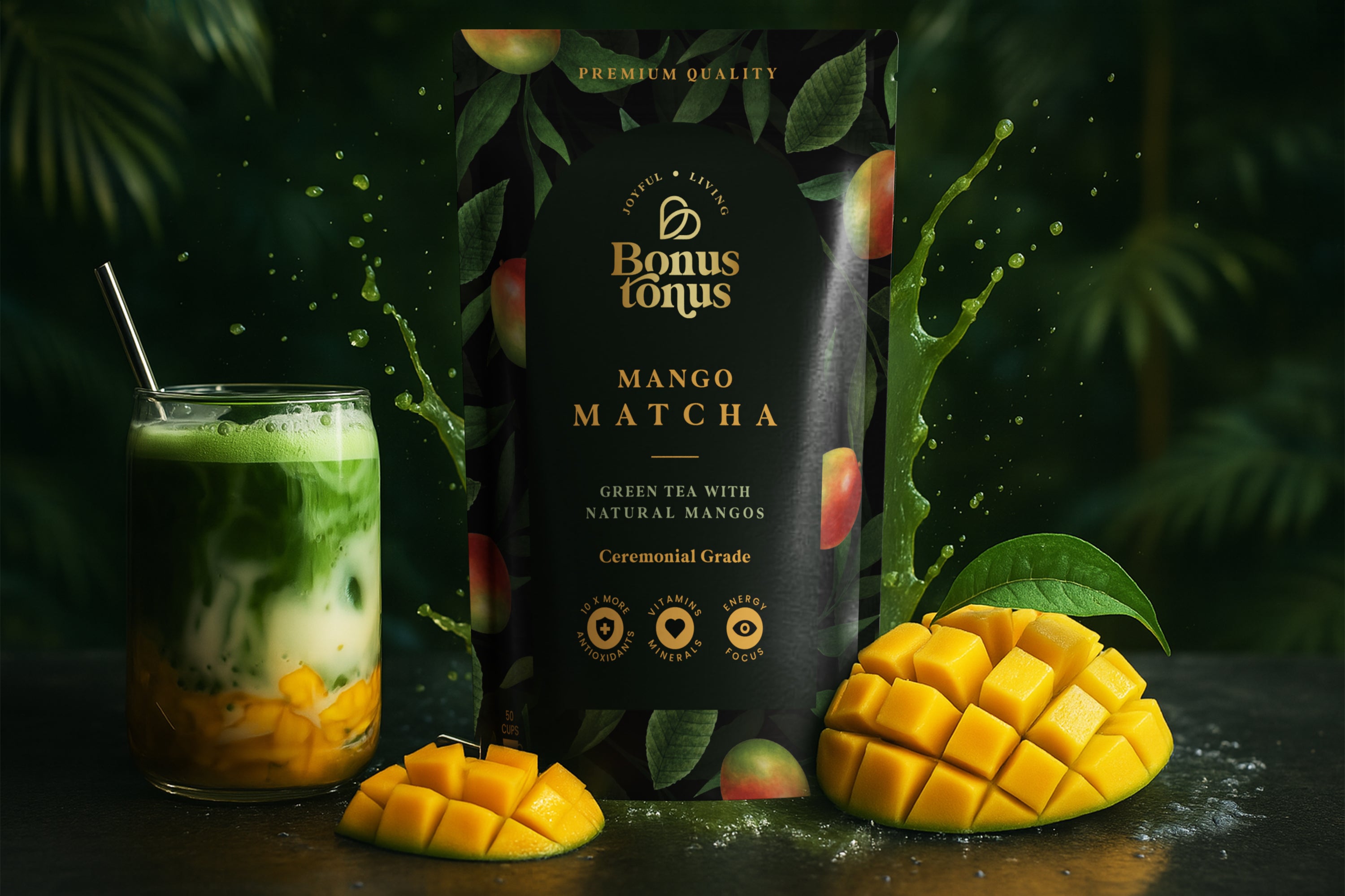 Matcha su natūraliais mangais-100g