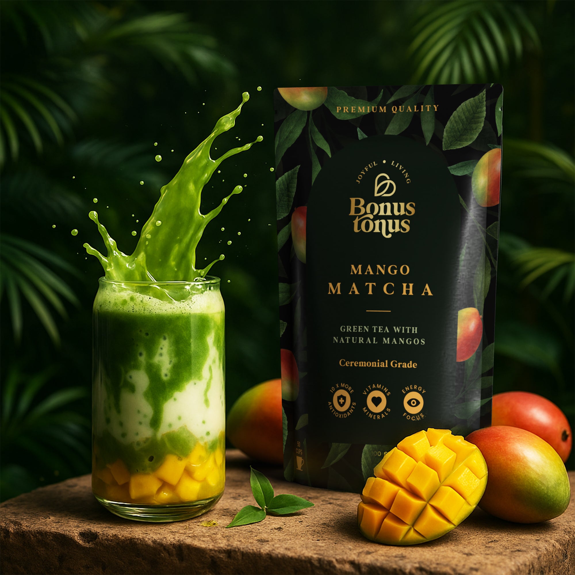 Matcha su natūraliais mangais-100g