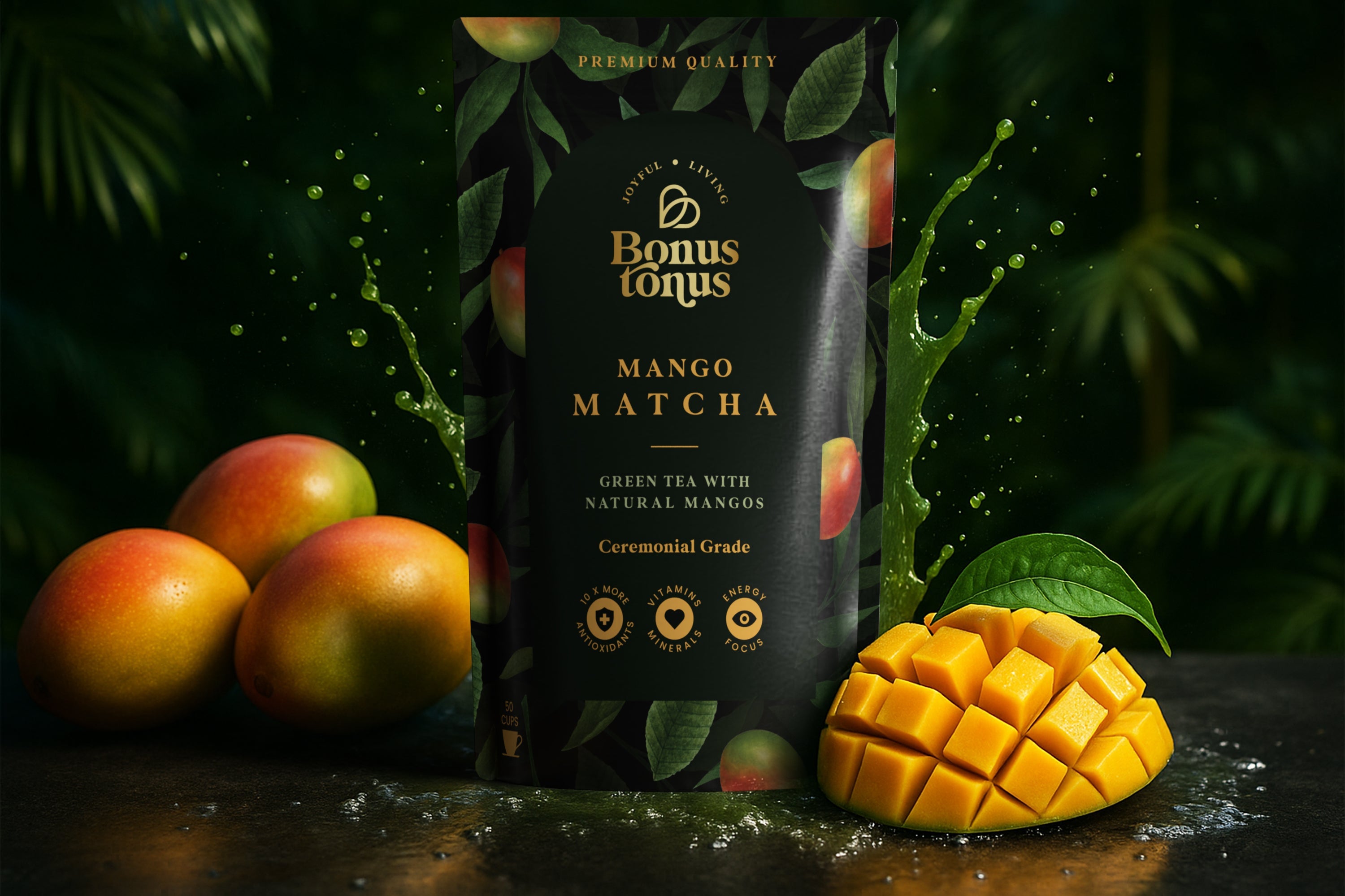 Matcha su natūraliais mangais - 4A 100gBONUS TONUS