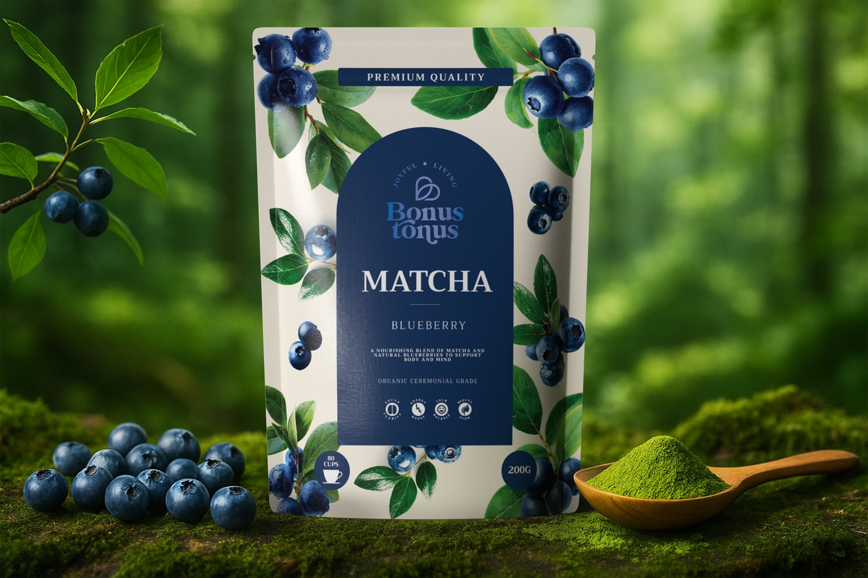NAUJIENA! Matcha su mėlynėmis 4A 200gBONUS TONUS